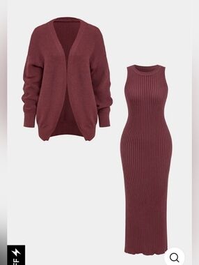 MICAS - Ribbed Knit 2-piece Set